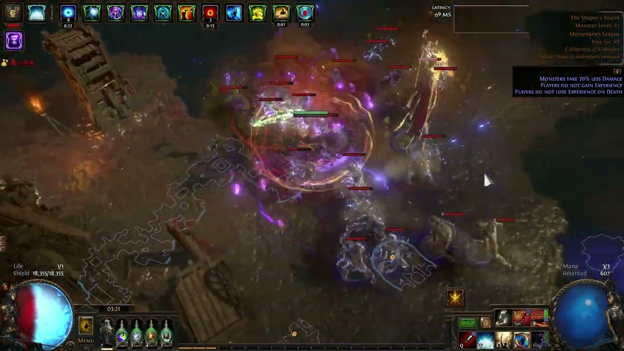 POE 3.26 CoC Forbidden rite CI Uber Shaper full fight