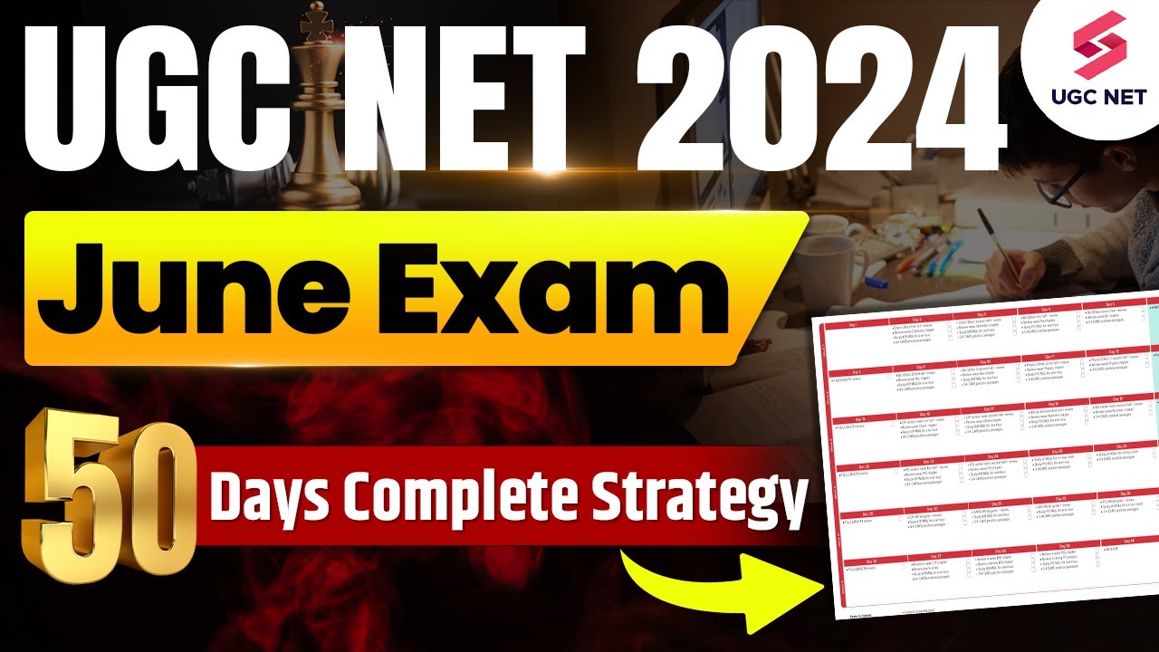 How to Crack UGC NET June 2024 in 50 Days | UGC NET 2024 Strategy Plan ...