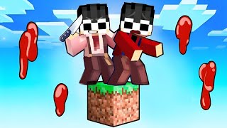 CRAZY TWIN BROTHER on One Block in Minecraft!