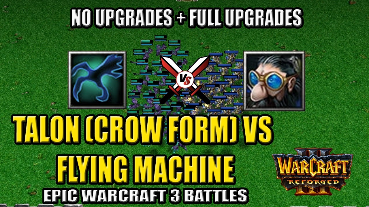 Druid of Talon (Crow Form) vs Flying Machine - Warcraft 3 - YouTube