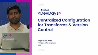 Centralized configuration for transforms and version control