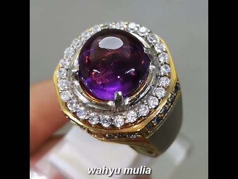 Cincin Perak CL Kecubung Ungu. 