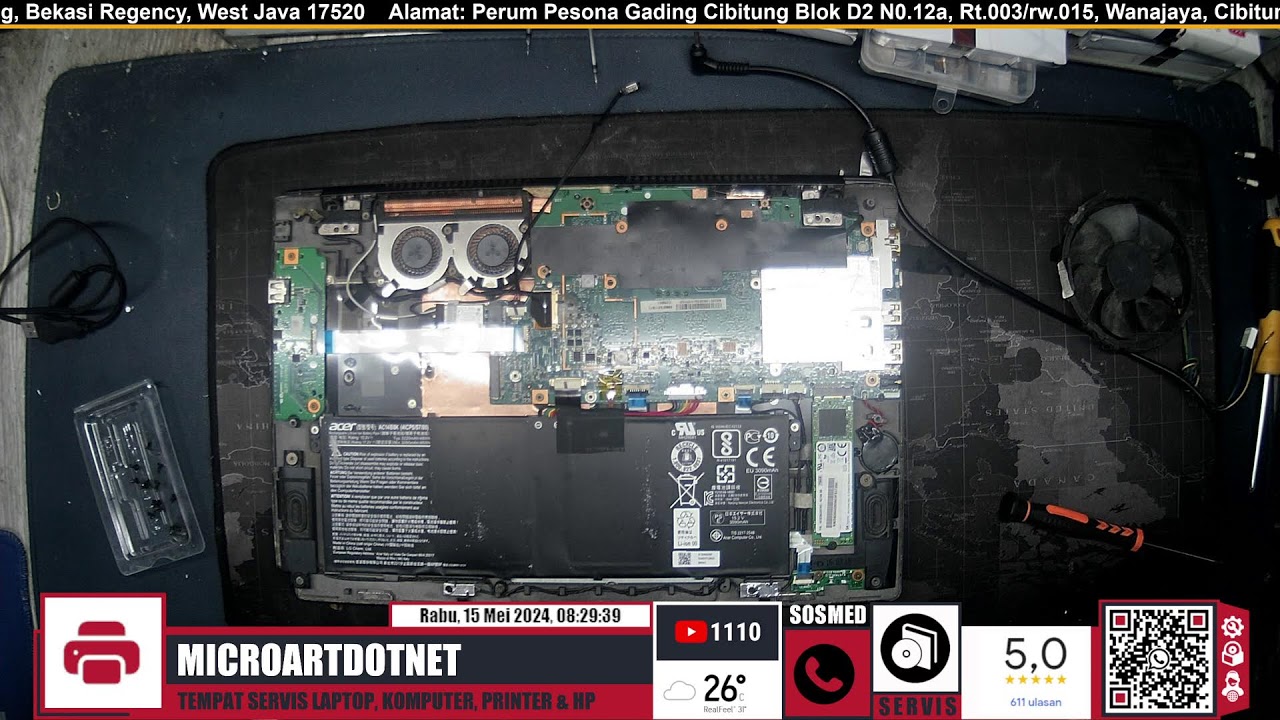 MICROARTDOTNET tempat service laptop dan handphone Cibitung