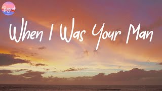 When I Was Your Man - Bruno Mars (Lyric Video) | When I was your man