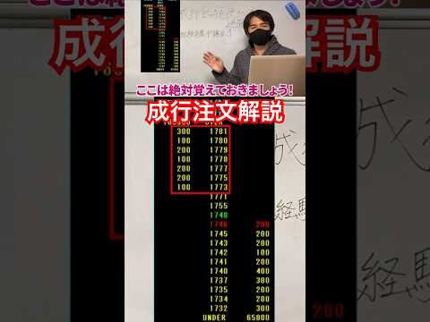 【株式投資】成行注文解説 初心者・未経験者集中講座vol.3 #投資 #shorts