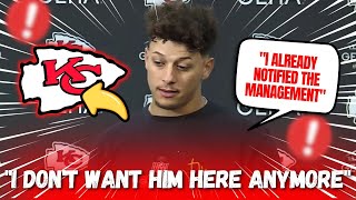 NOW! PATRICK MAHOMES ASKED FOR HIM TO LEAVE! NOBODY EXPECTED IT! LATEST NEWS FROM KANSAS CITY CHIEFS