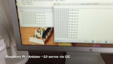 Raspberry Pi → Arduino →12servos via I2C