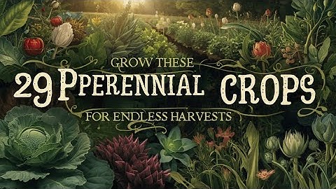 Grow These 29 Perennial Crops for Endless Harvests!