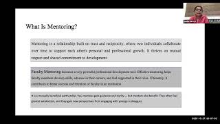 Faculty Mentoring Facts And Challenges By Dr Sahiba Kukreja