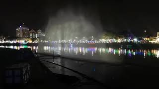 48x16M Water Screen Fountain Testing On Site