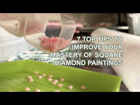 Diamond Painting Beginners: Top Tips When Working With Square Drills To Help You Start Effectively.