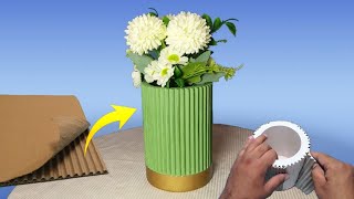 Paper mold flower pot making with cement easy cement tree pot use carton