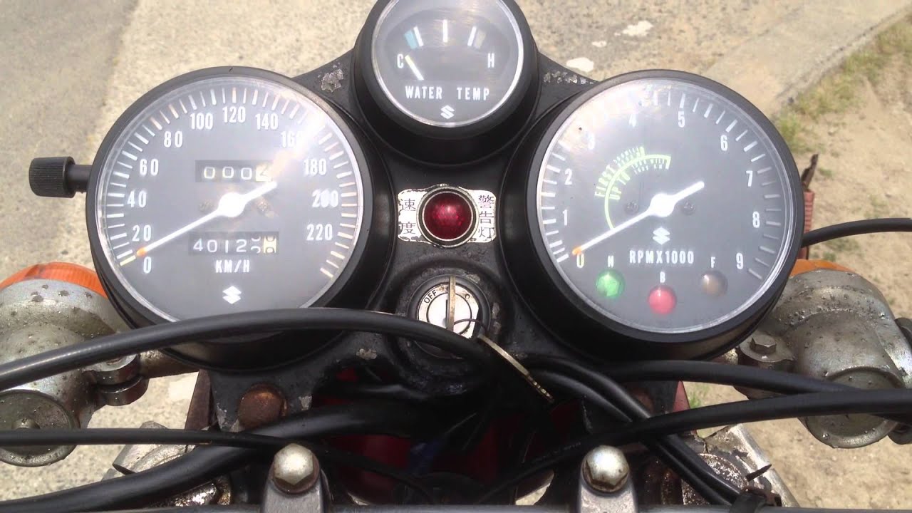 GT750 国内物 昭和46年 ｴﾝｼﾞﾝ実働 初期型 Wドラム 鉛筆ﾏﾌﾗｰ