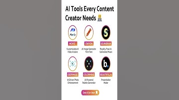 AI Tools Every Content Creator Needs 🔔