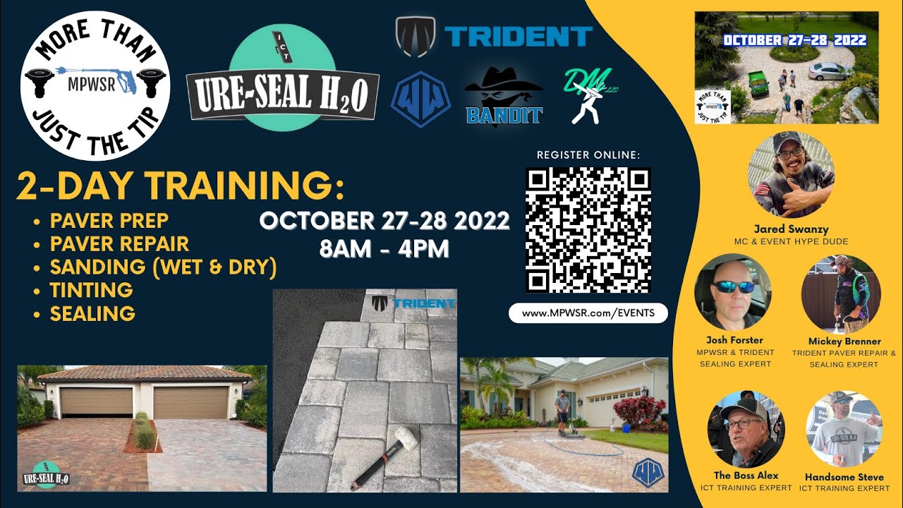 2Day Paver Sealing Training in Bradenton Florida by Manatee Pressure