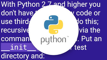 How do I run all Python unit tests in a directory?