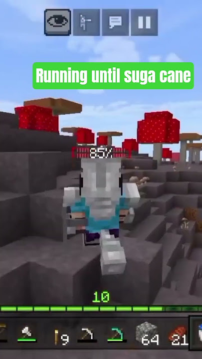 Runnin until sugar cane #minecraft #grug