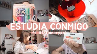 un día conmigo y primer haul de stationerypal en 2022 :) studyvlog de los exámenes finales