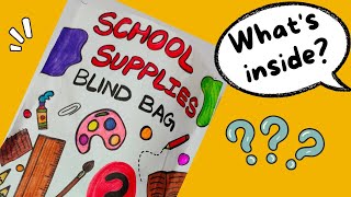 BACK TO SCHOOL SUPPLIES Blind Bag! 🌈😲💫 #diy #blindbag #backtoschool