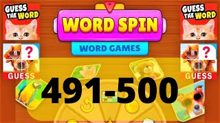 WORD SPIN WORD GAME level 491 492 493 494 495 496 497 498 499 500 screenshot 2