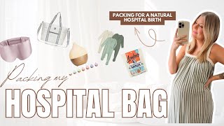 What’s in My Hospital Bag?! 🤰🏼💼 | Packing at 38 Weeks  | Packing for Natural Birth