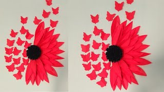 DIY Simple Home decoration wall  hanging flower paper crafts ideas