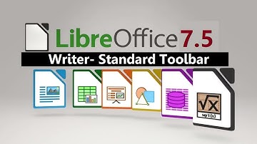 Standard toolbar in Libre Office Writer
