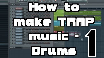 How to make Trap music tutorial - Part 1 Drums n Bass - FL Studio + download
