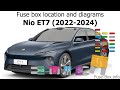 Fuse box location and diagrams: Nio ET7 (2022-2024)