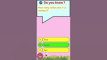 How many colors are in the rainbow?🌈😊 #youtubeshorts #shortfeed