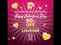 💥 50% OFF PLUS!!! A Gift Code: LOVE500