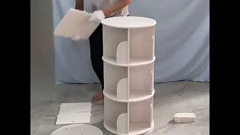 How to install rotating bookshelf