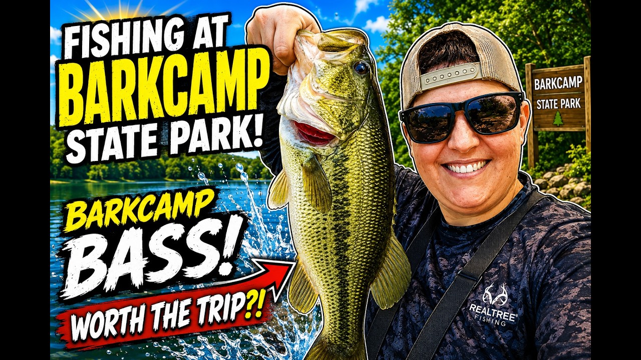 Fishing at Barkcamp State Park | Bass Fishing Success on Belmont Lake!