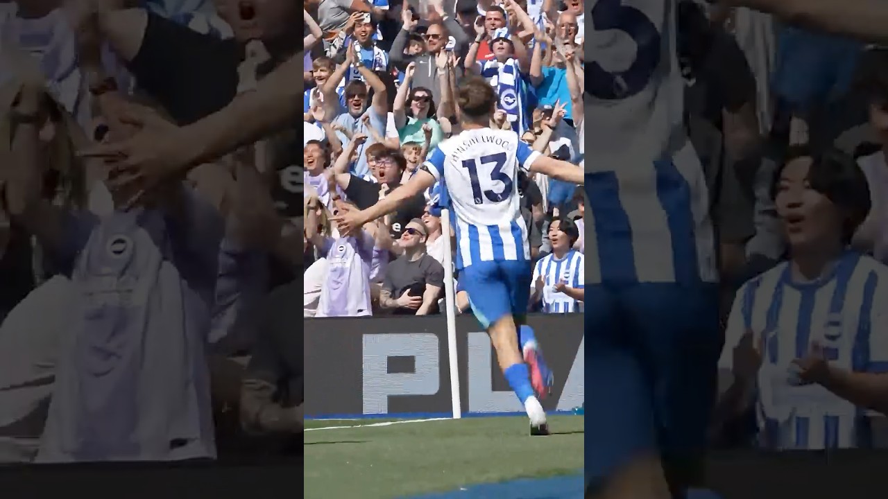 Brighton's fastest Premier League goal! ⏱️ #brightonandhovealbion #jackhinshelwood #fastgoal