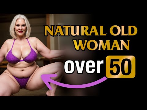 Hot bikini show of mature beautiful ladies 🔥  Natural Old Women over 50