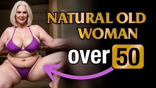Hot bikini show of mature beautiful ladies 🔥  Natural Old Women over 50