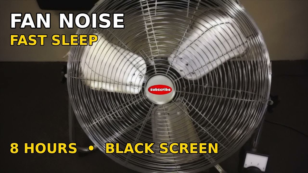 Fan Noise for Sleep 🌀 | Steady White Noise8 Hours Black Screen | Deep Sleep & Insomnia Relief