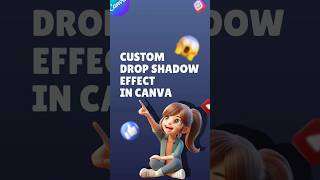 Create custom drop shadow effect in CANVA. #dropshadow