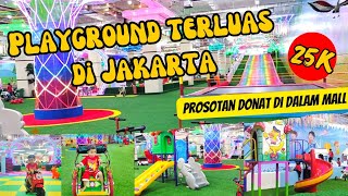 REVIEW PLAYGROUND RAINBOW PARK TAMAN PALEM CENGKARENG TERLUAS DAN MURAH MERIAH