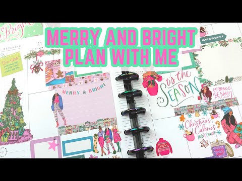 Holiday Happy Planner plan with me Rongrong Merry and Bright