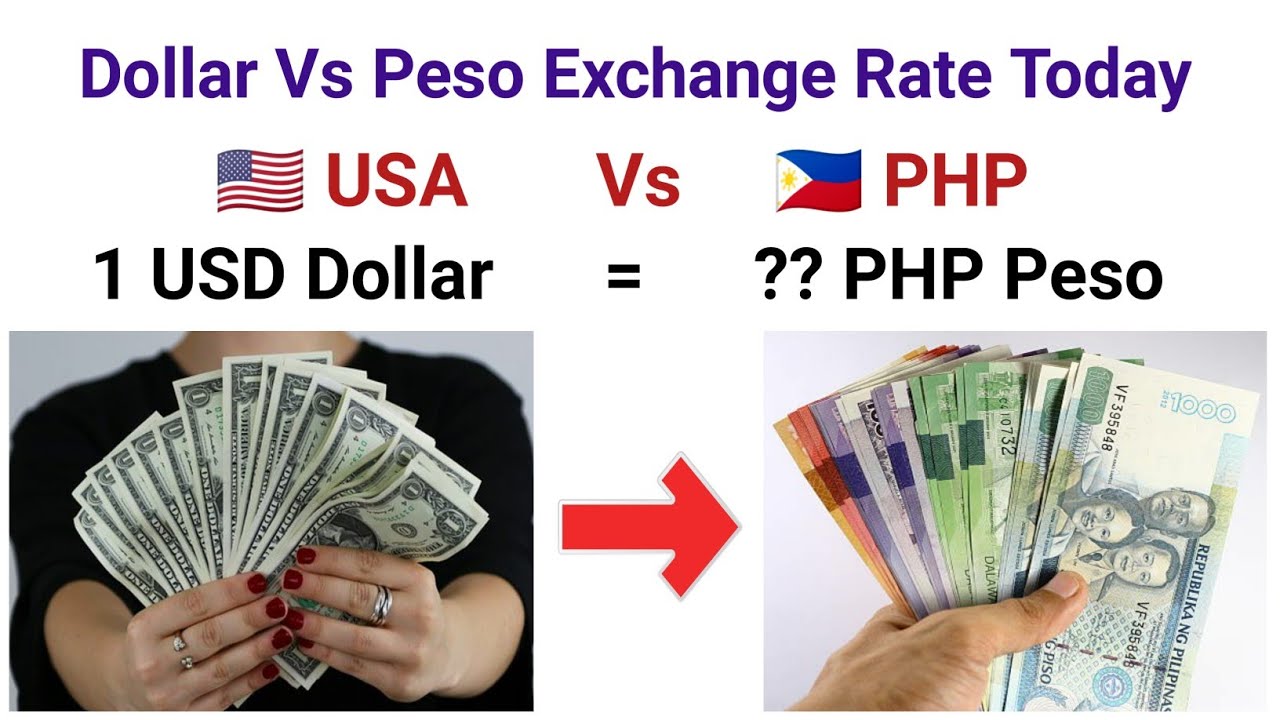 American Dollar to Philippines Peso exchange Rate Today us Dollar to