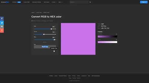 Convert RGB to HEX