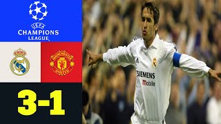 Real Madrid vs Manchester United UCL 2002/03  1st Leg ● All Goals & Highligths (08/04/2003)