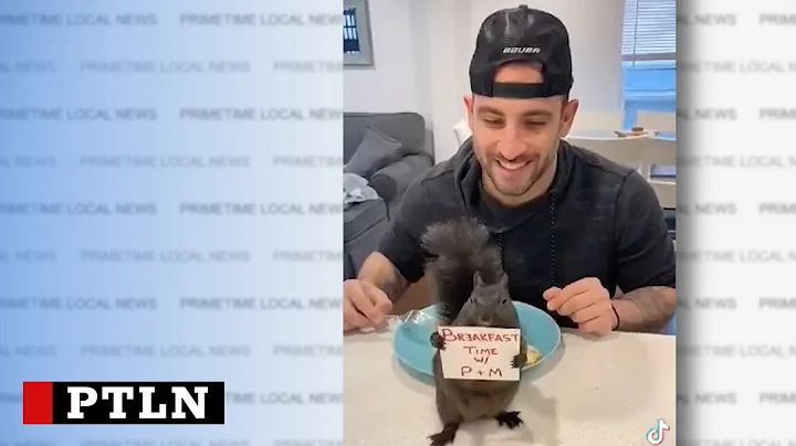 Mark Longo and Peanut the Squirrel