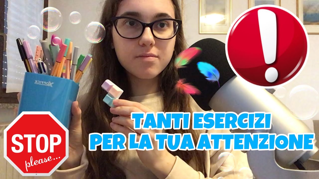 asmr per la tua ATTENZIONE e CONCENTRAZIONE ‼️🚨