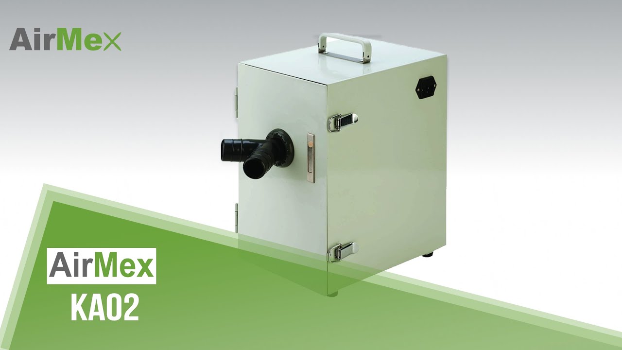 Staubabsaugung AirMex KA 02 | Rauchtest | Laborabsaugung, Dentalabsaugung, Tischabsaugung