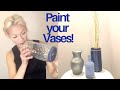 How to Paint Vases and turn them into beauties! | LaurinKDesign DIY