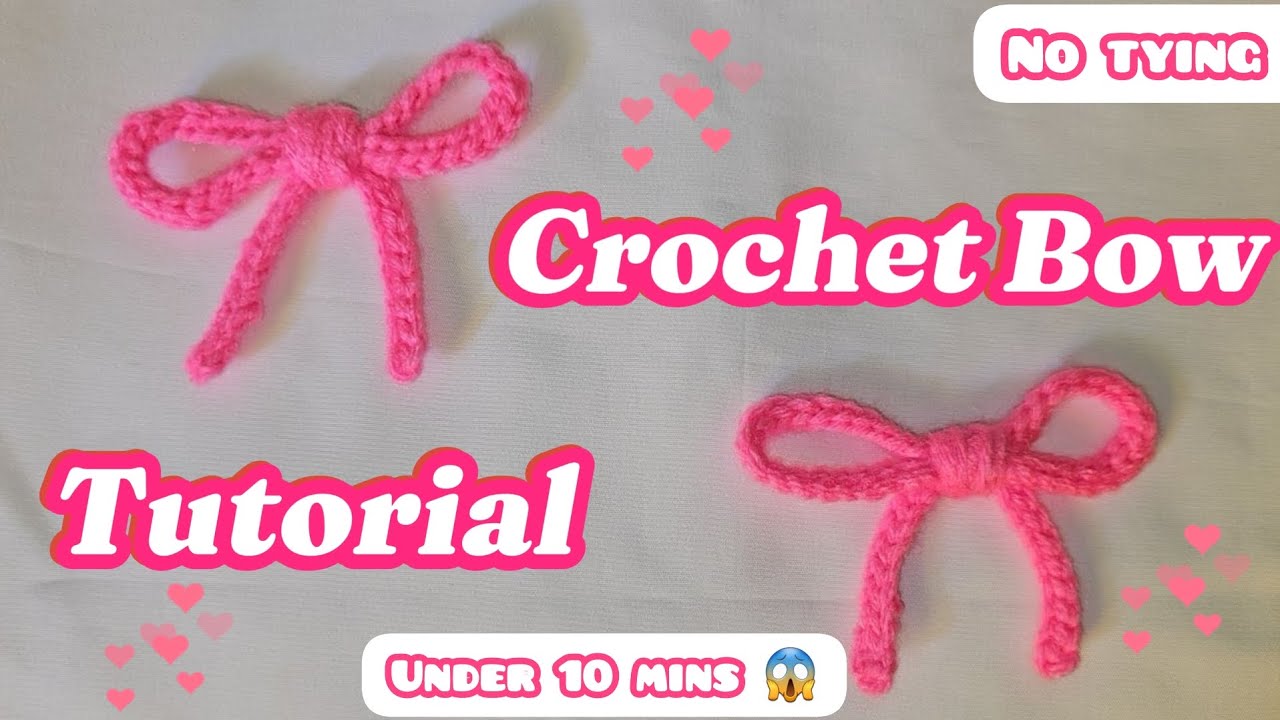 How to crochet a bow| Easy Scrap Yarn Project