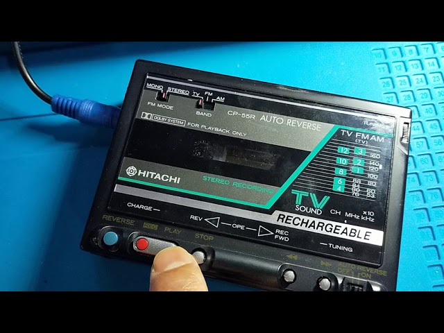 HITACHI カセットプレーヤー CP-55R 動作品 Yahoo!オークション -「cp-55r」(家電、AV、カメラ) の落札相場