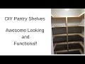 DIY Shelves for a Pantry